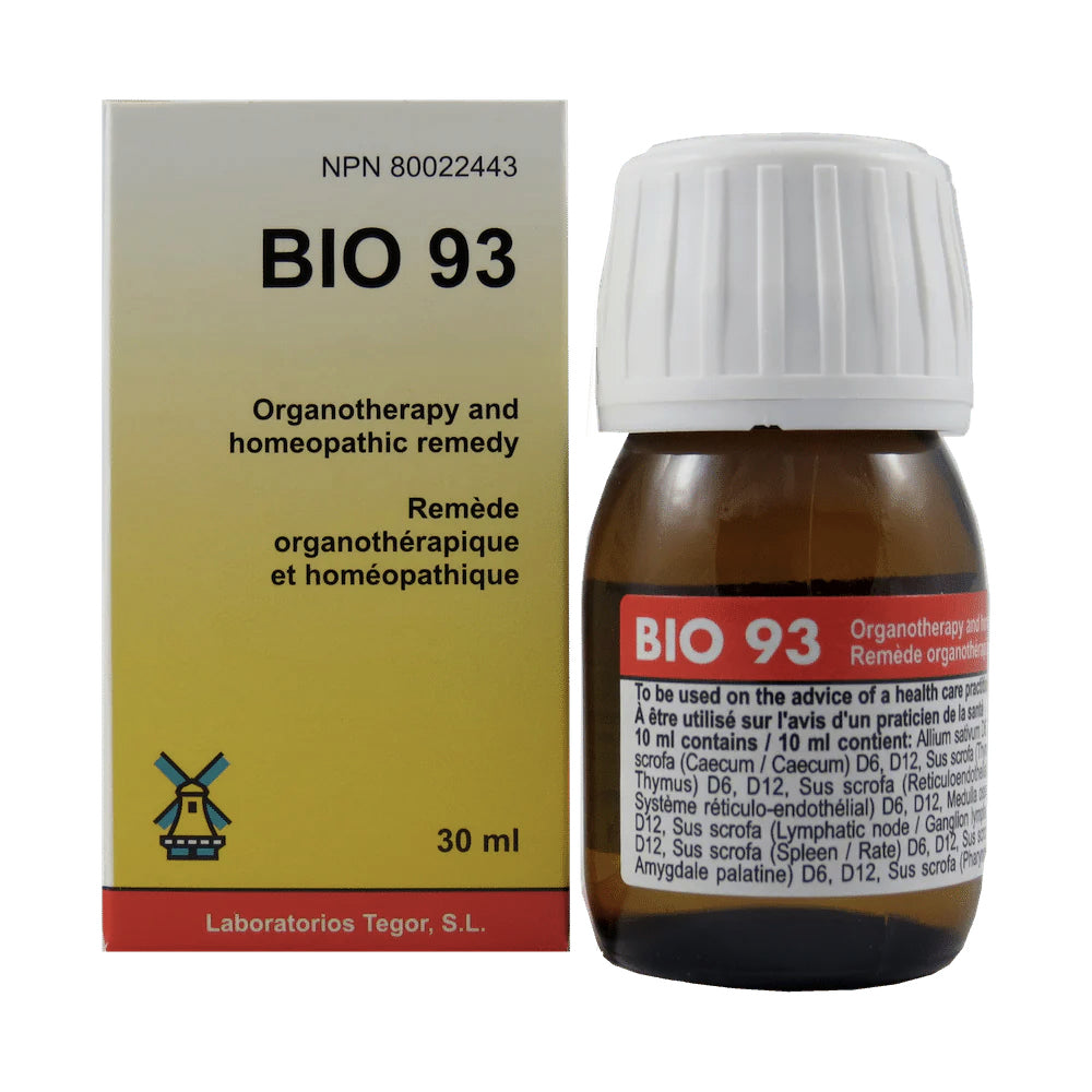 Bio 93 - Fortifiant et régulateur du système immunitaire - Homéopathie - Tegor /Reckeweg - 30ml
